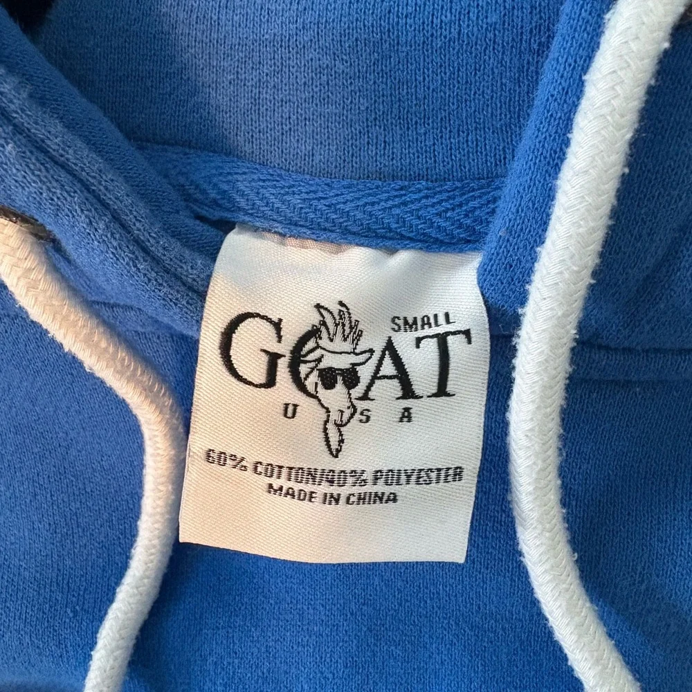 GOAT Hooded Sweatshirt- Gently used - Picture 4 of 4